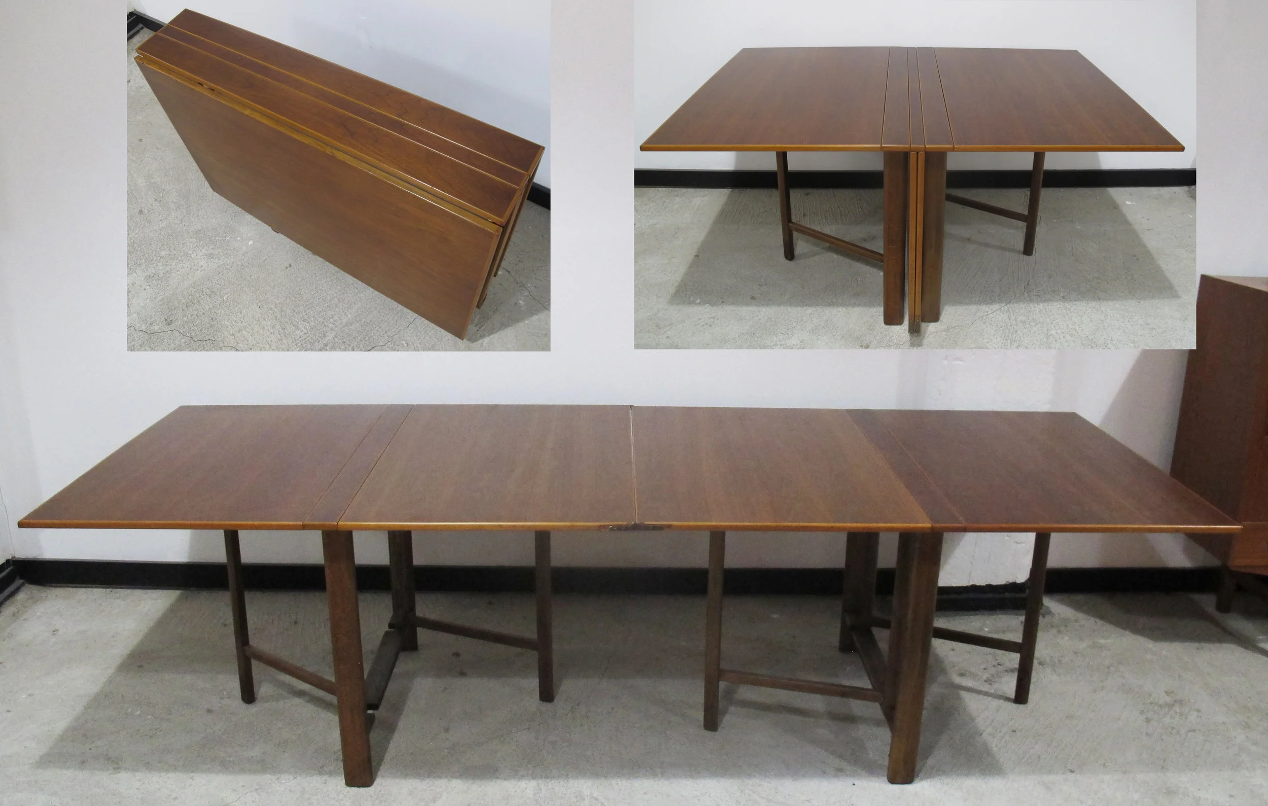 BRUNO MATHSSON STYLE MARIA GATE LEG TEAK TABLE