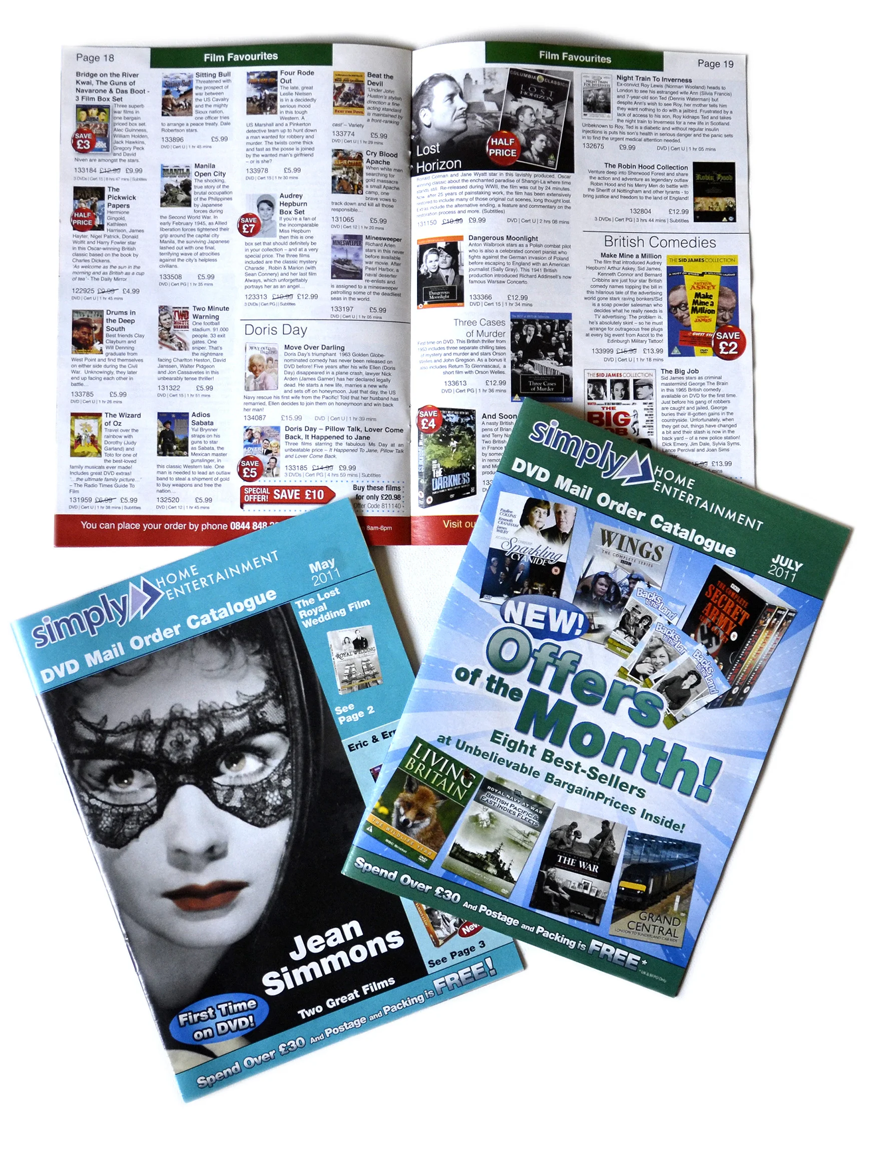 Image of Samples of a monthly DVD Catalogue
