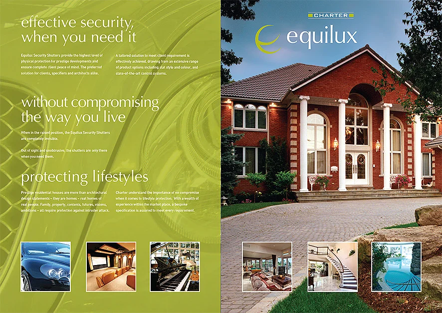 Charter Shutters Brochure Inside Spread Image