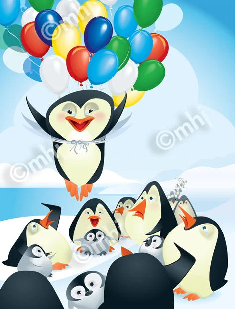 Flying Penguin Image