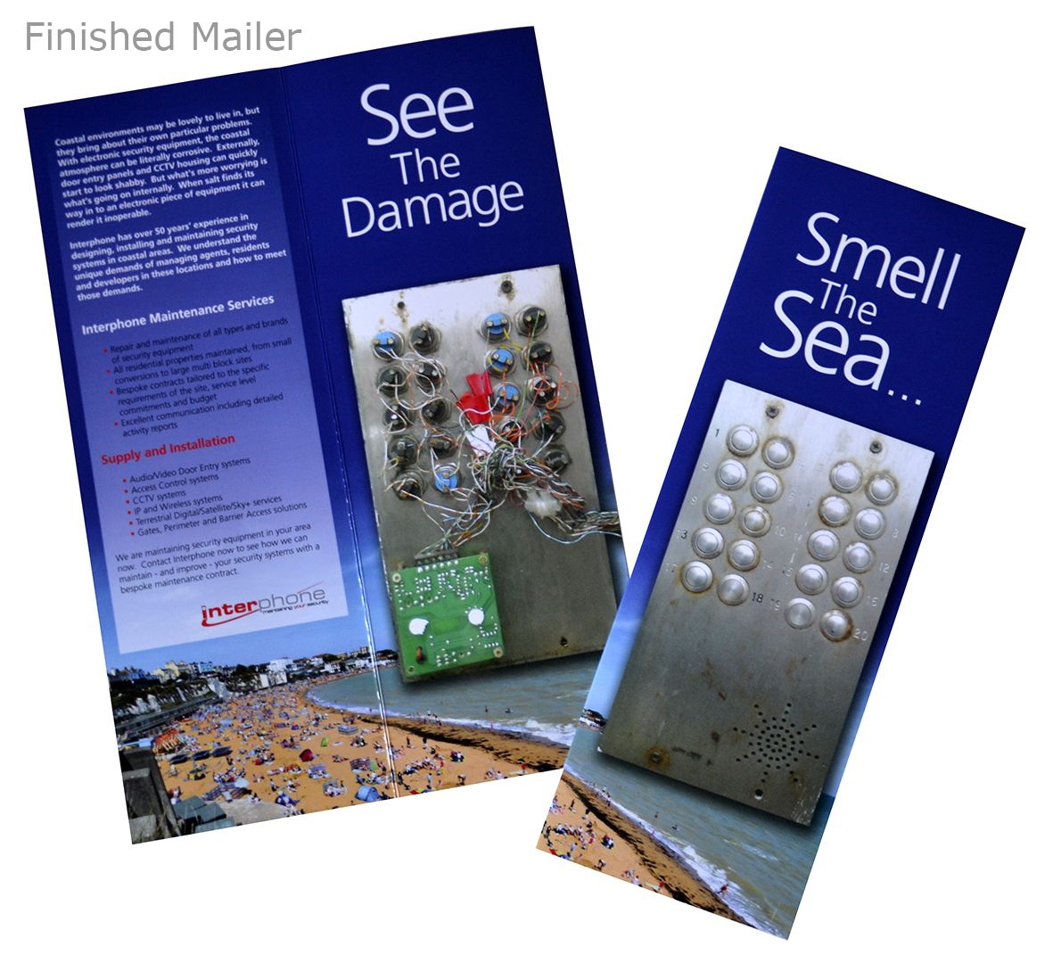 Image of the Finished Mailer for an Entryphone Manufaturer