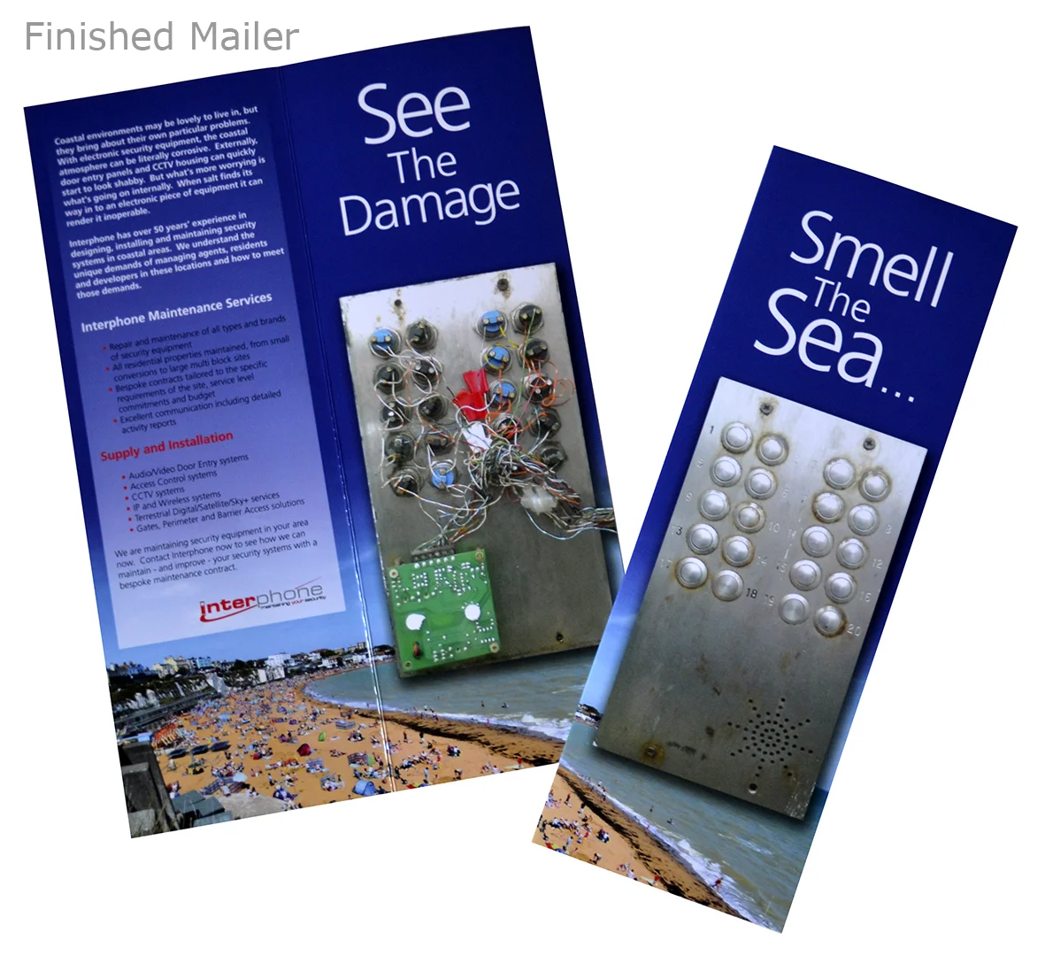 Image of the Finished Mailer for an Entryphone Manufaturer