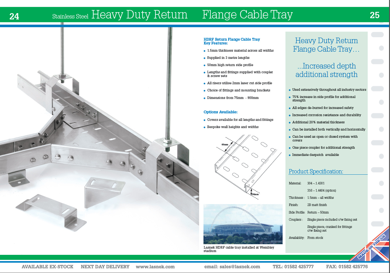 Inside Spread from a Catalogue for a Stainless Steel Conduit Manufacturer