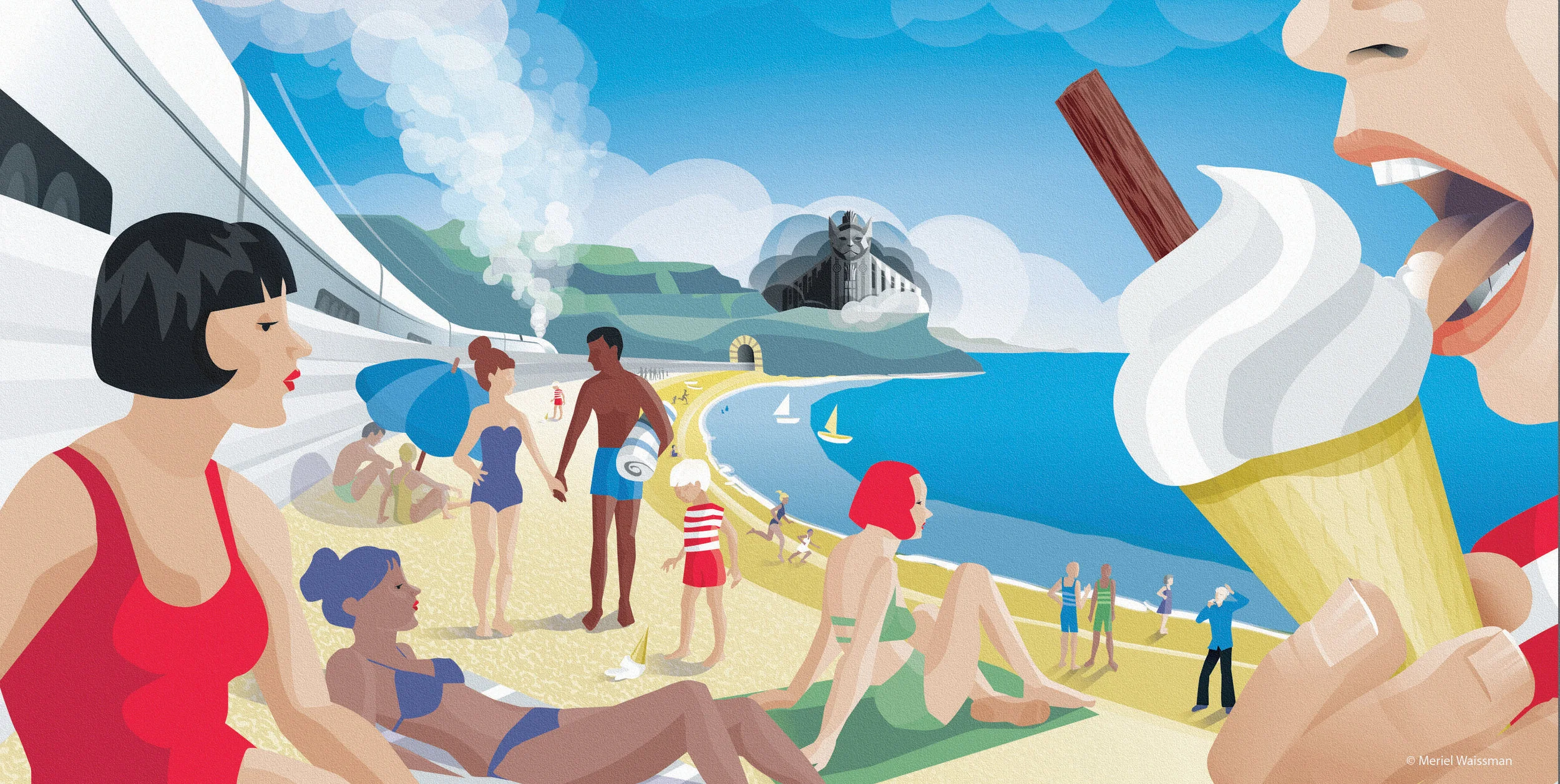 Beach Illustration