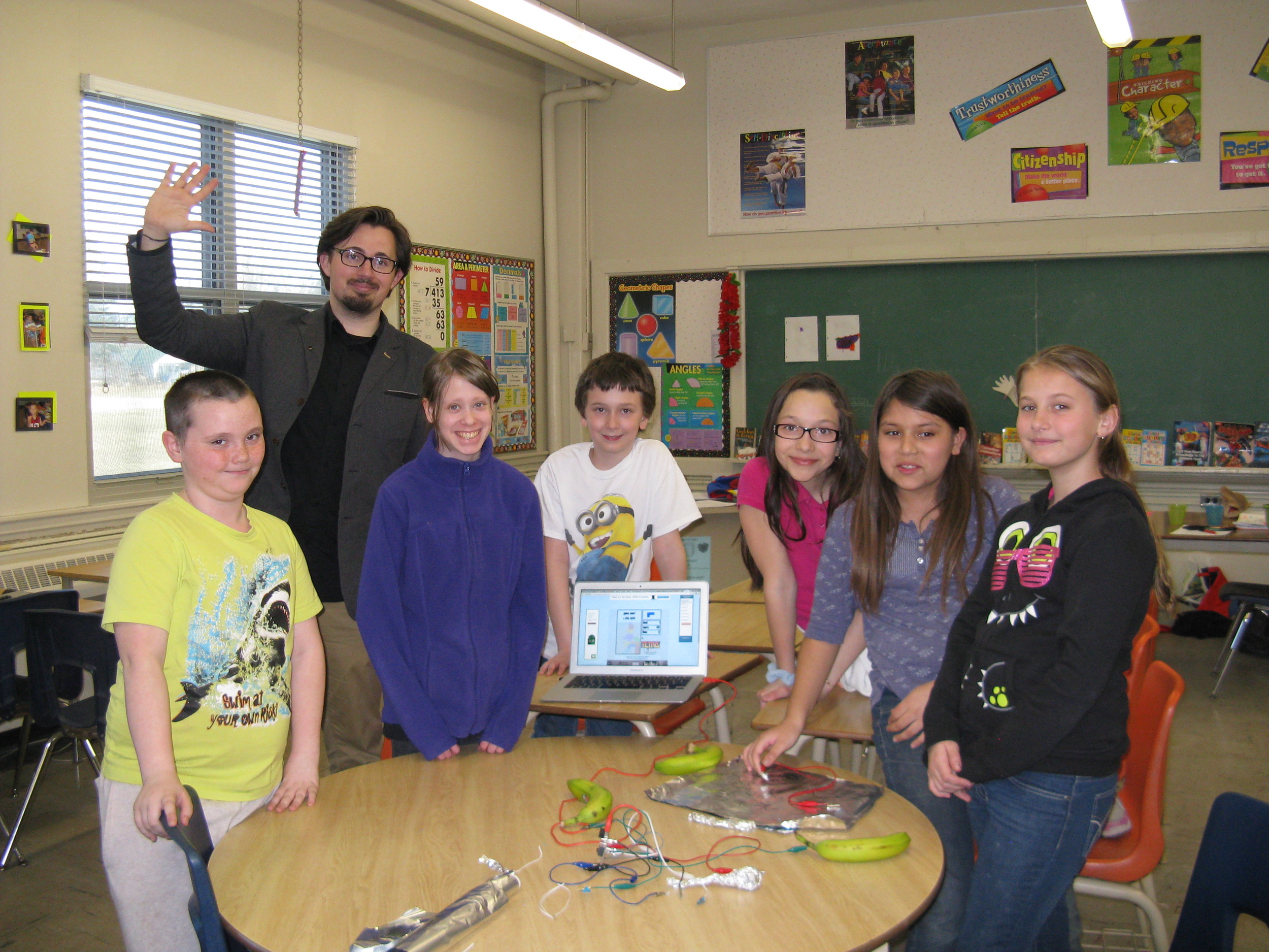 Making music with Ryan from the DH Maker Bus. 