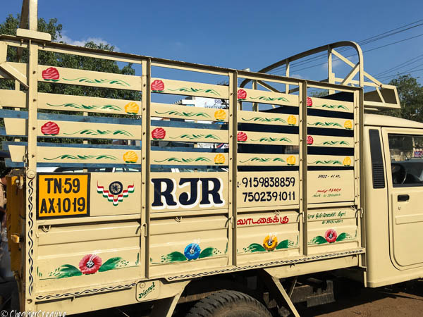 Van parked up in Madurai