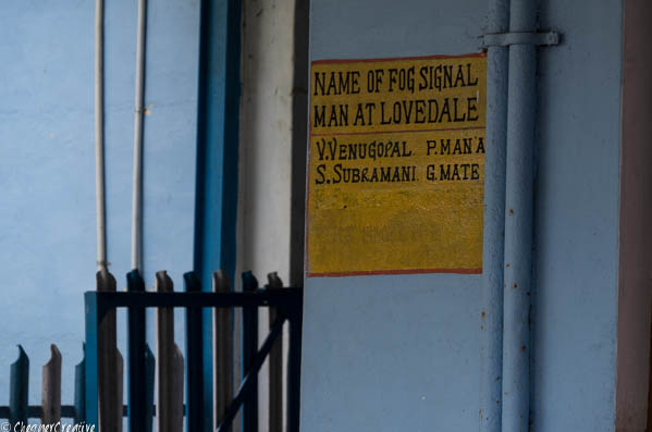 Notice seen on station while riding the 'Toy Train' from Ooty to Coonoor