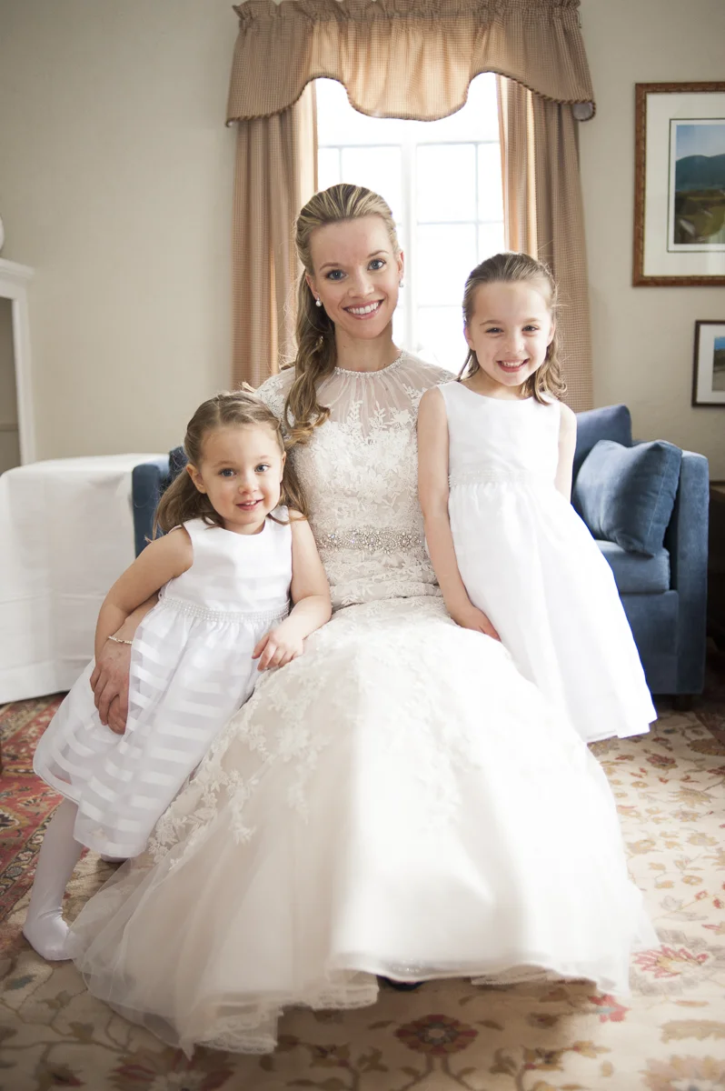 Liz and flower girls