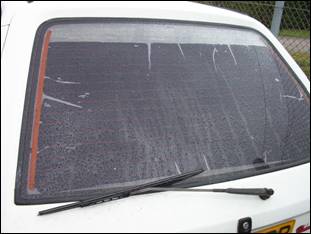 This is how NOT to tint windows! We can teach you how to do it correctly.