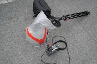 Elinchrom maxi spot reflector with Dino-Skin (TM) and some Gaffa for the always desired professional look.