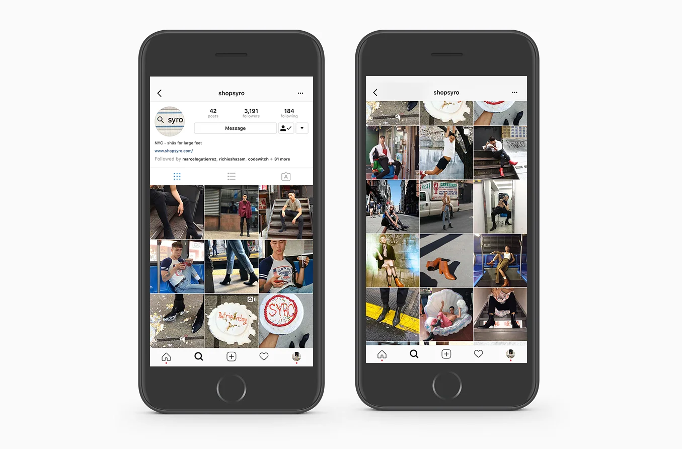 Our Instagram is our precious baby where we freely test out experimental visuals ideas.
