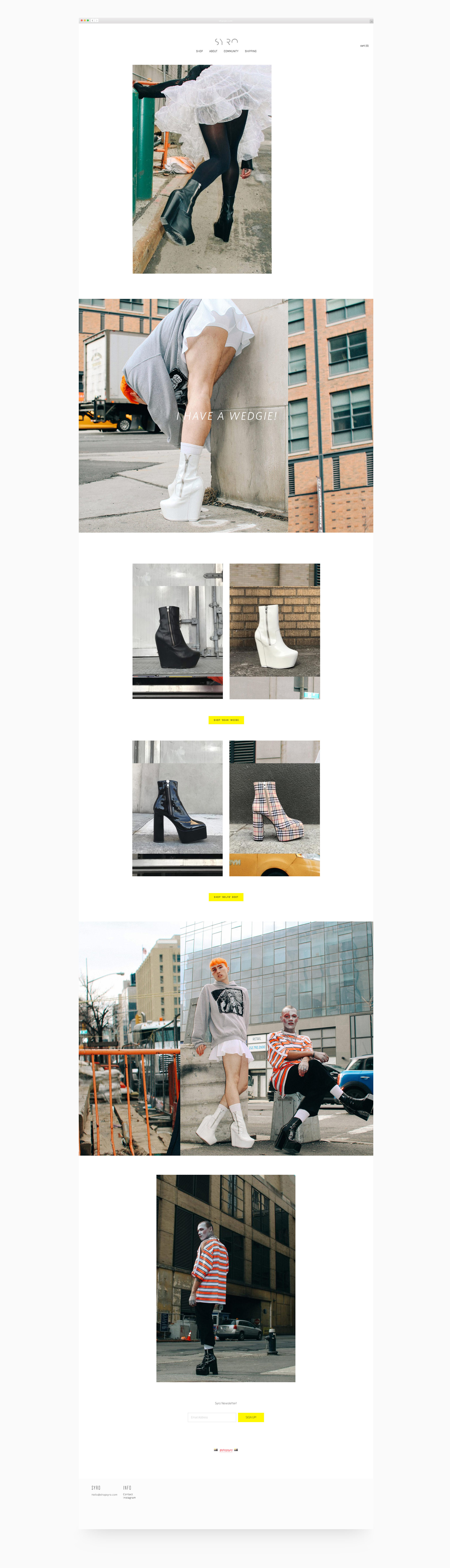 All of SYRO's visual language aims to be bold, unexpected and effortlessly cool.