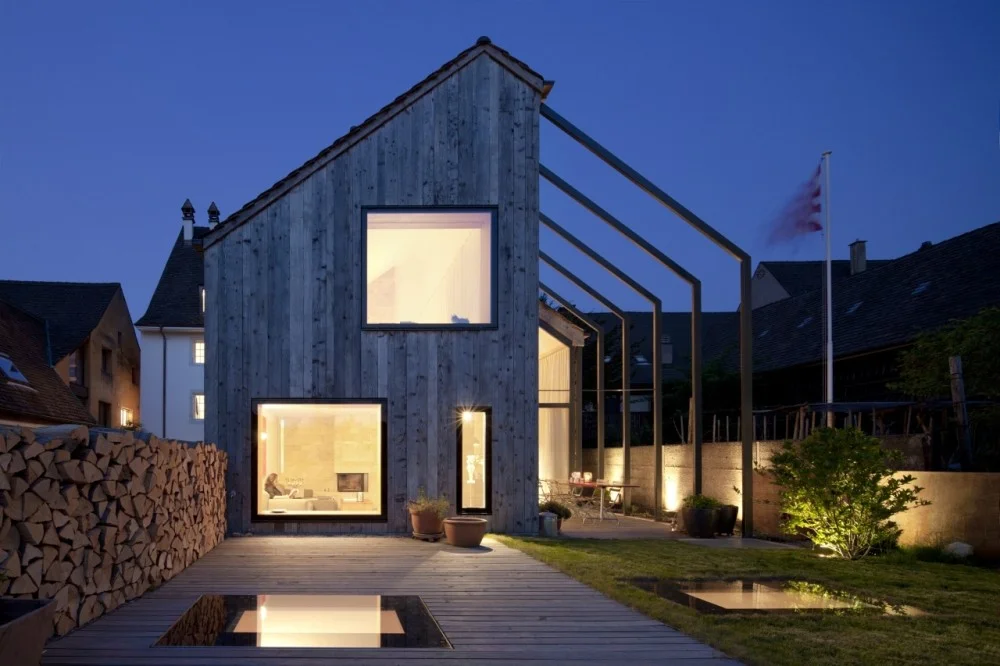 Kirchplatz Office + Residence by Oppenheim Architecture + Design image by Borje Muller via Archdaily