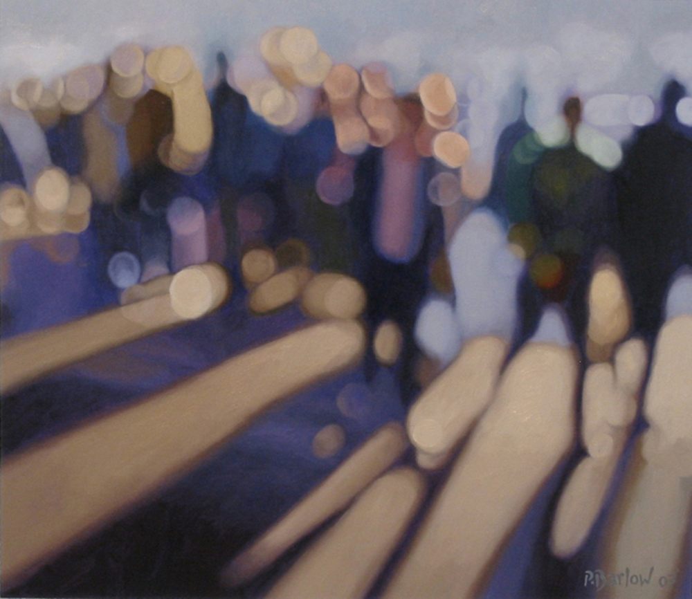Misty, oil on canvas, Philip Barlow