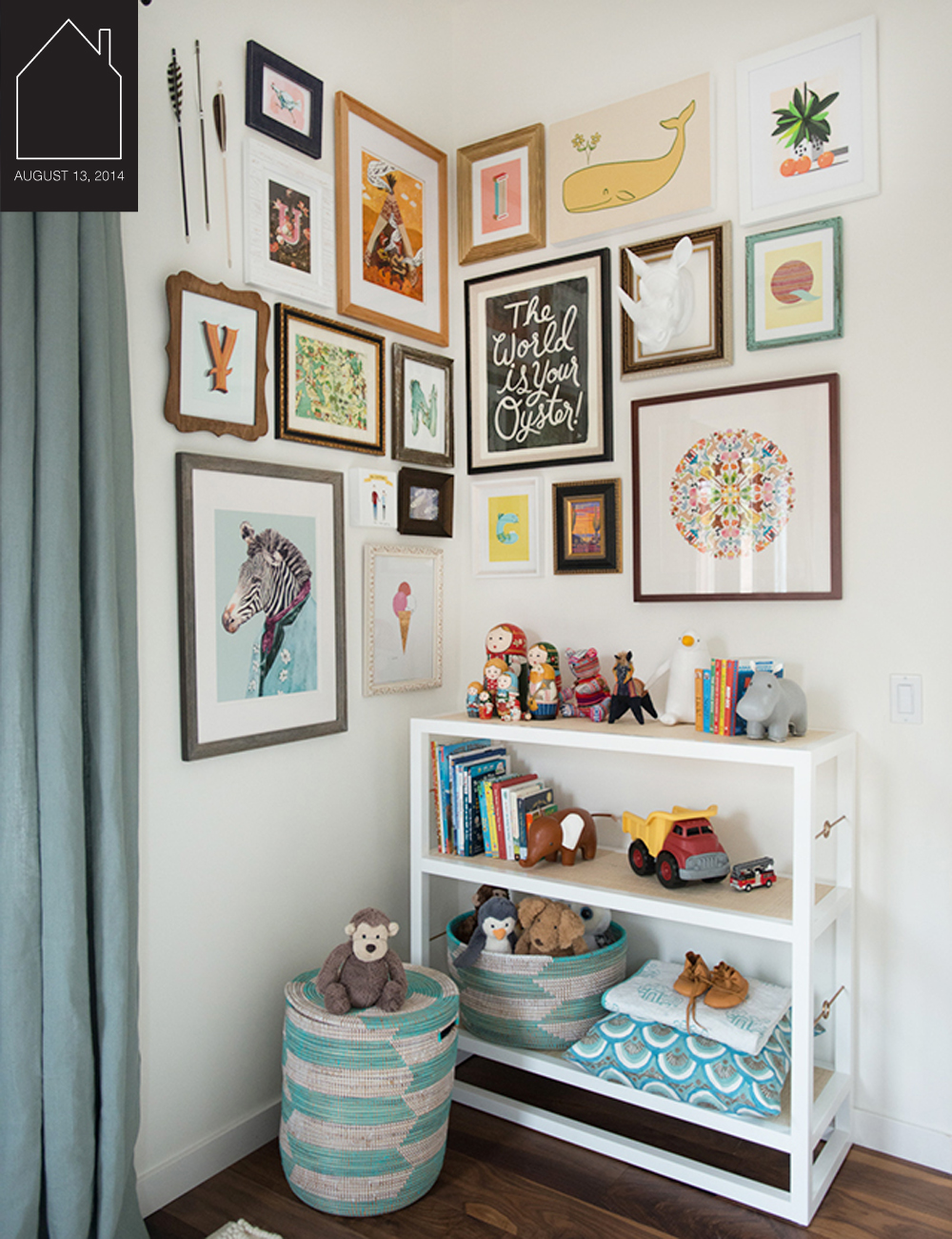 nursery gallery wall design via Honestly WTF