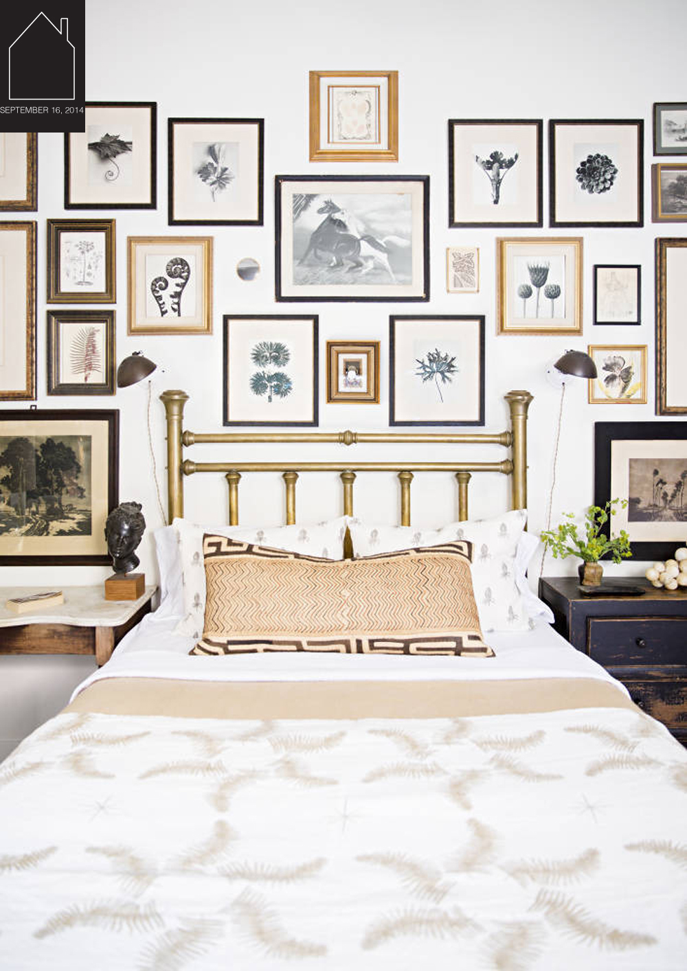 bedroom by Lauren Liess via Domino
