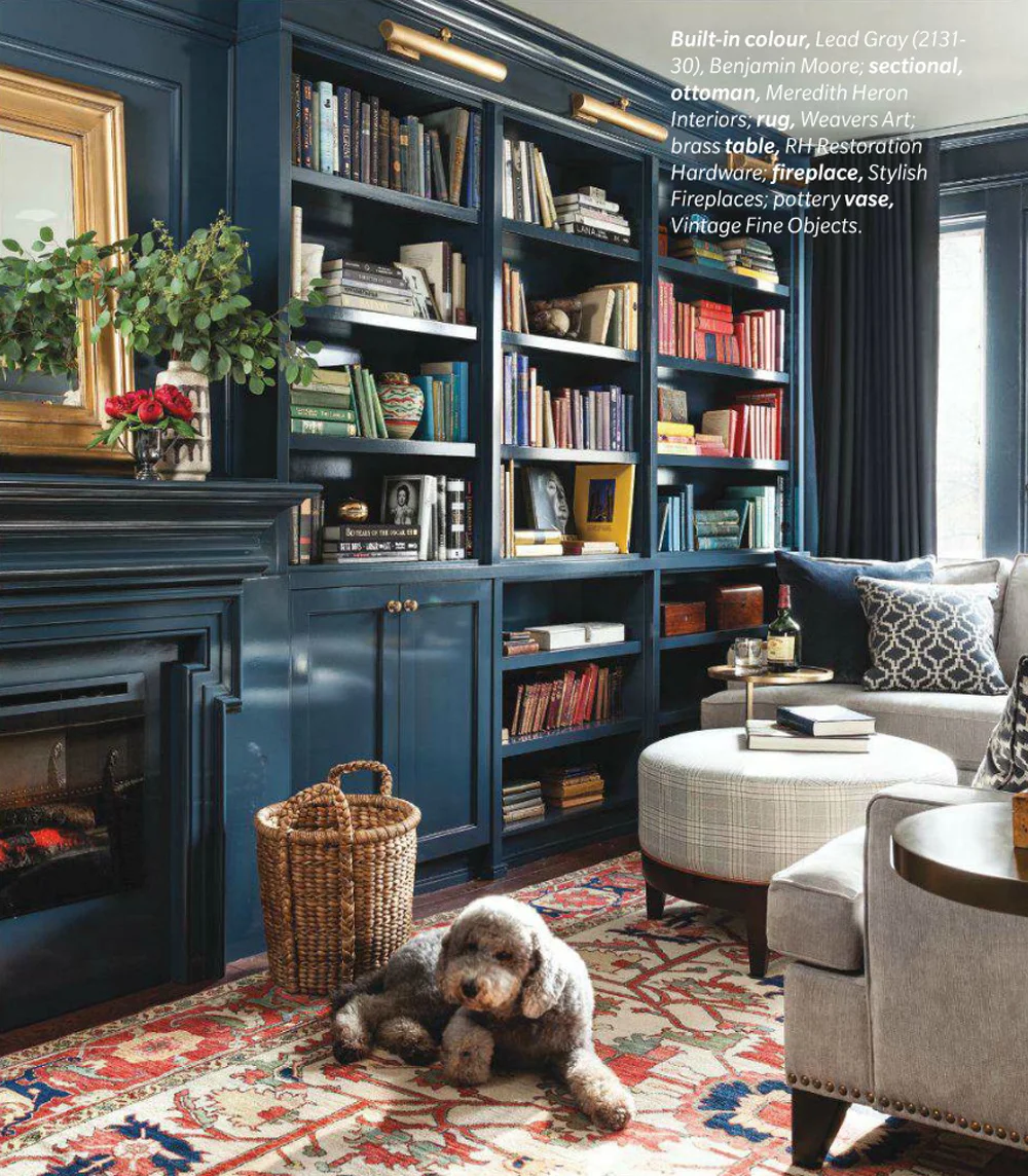 Lead Gray - design by Meredith Heron via House & Home