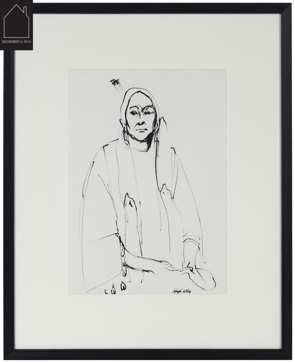 Hugh Wiley - ink on paper - 1974 via Lost Art Salon