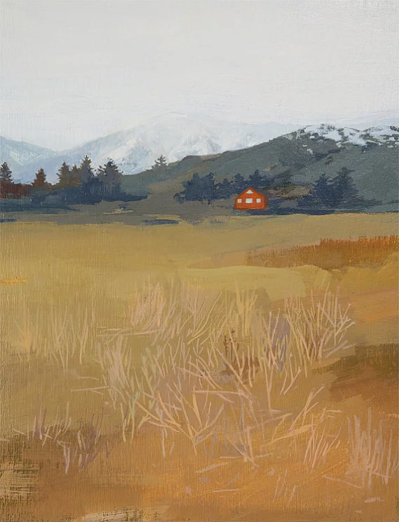 Danna Ray - Distance - acrylic on panel - 2014