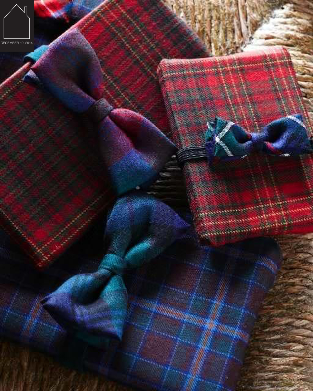 tartan gift wrap by sweet paul