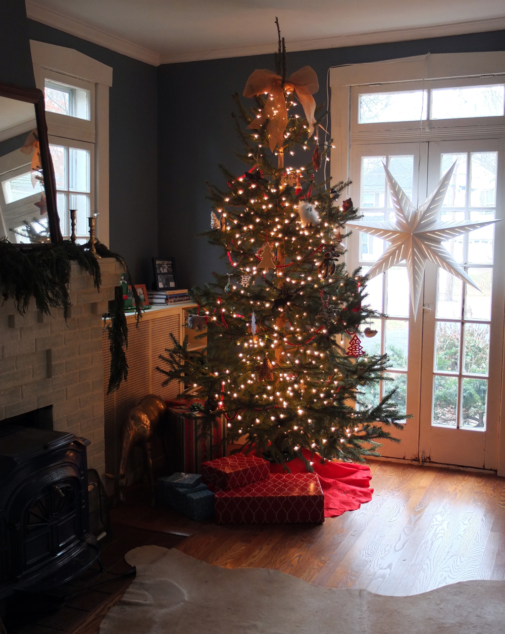 our christmas tree in the den