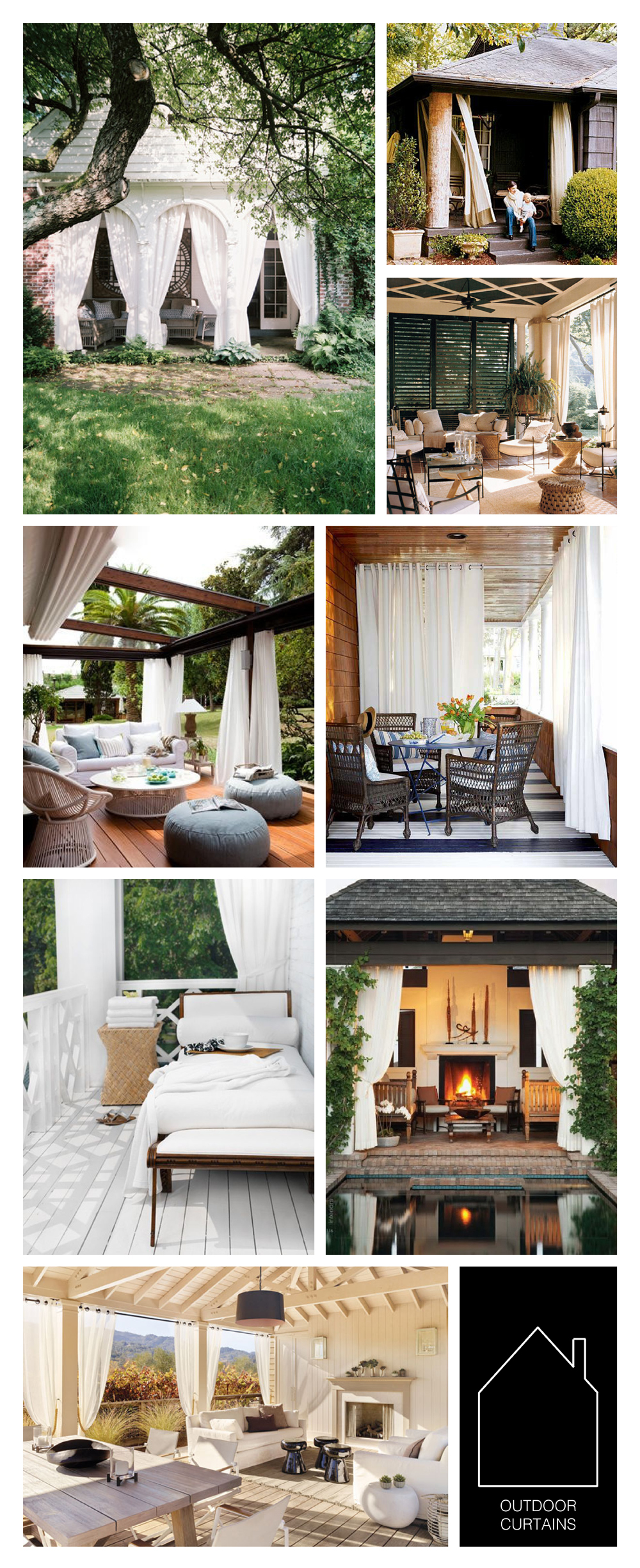 from top left - home of J ohn Dransfield and Geoffrey Ross via Lonny - via My House Ideas - via House Beautiful - via White + Gold - source unknown - source unknown - via Top Inspired - Napa Valley home via LUXE