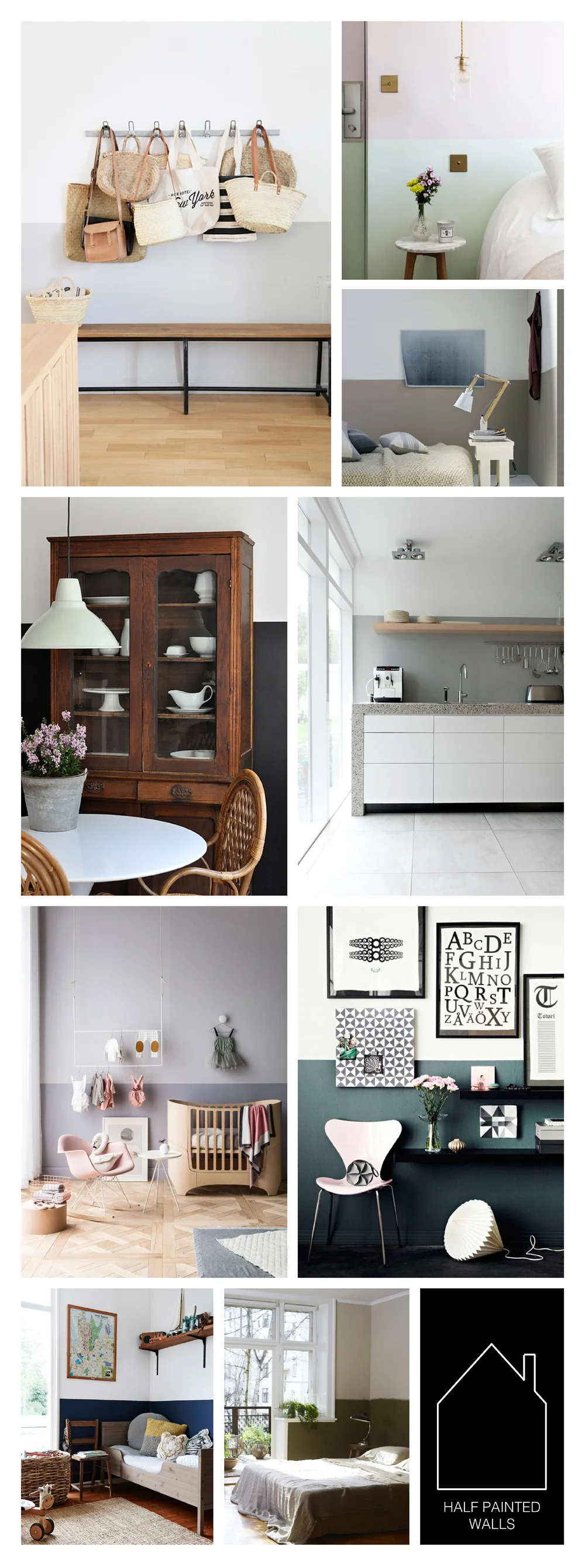 from top left - via SF Girl By Bay - Hotel Henrietta via At Home In Love - via April and May - home of Heather Jorde via Design Sponge - Gerrit Rievald bungalow by Remy Meijers via Fresh Palace - via Inside Out - source unknown - home of Tim Ross and Michelle Glew-Ross via Design Files - via REMODELISTA 