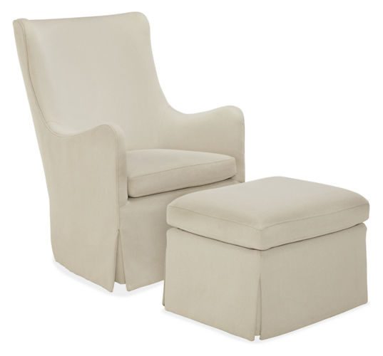 ellerly swivel glider chair by Room & Board