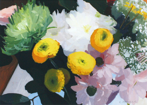 Elizabeth Mayville - 5" x 7" flower print - "Bouquet 3"