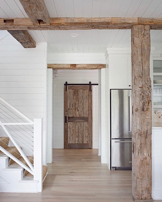 | reclaimed | today&rsquo;s interview with @savannahmagazine for an upcoming article had me revisiting the Tybee Beach house we helped design back in 2017!
.
One of the questions asked had to do with the reclaimed beams and its purpose. We choose rec