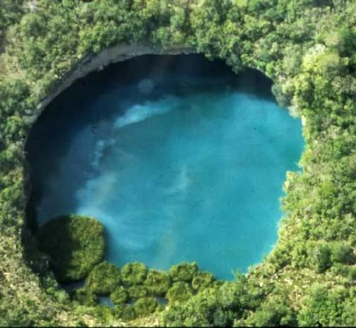 Not a mine! The Zacatón cenote, Mexico