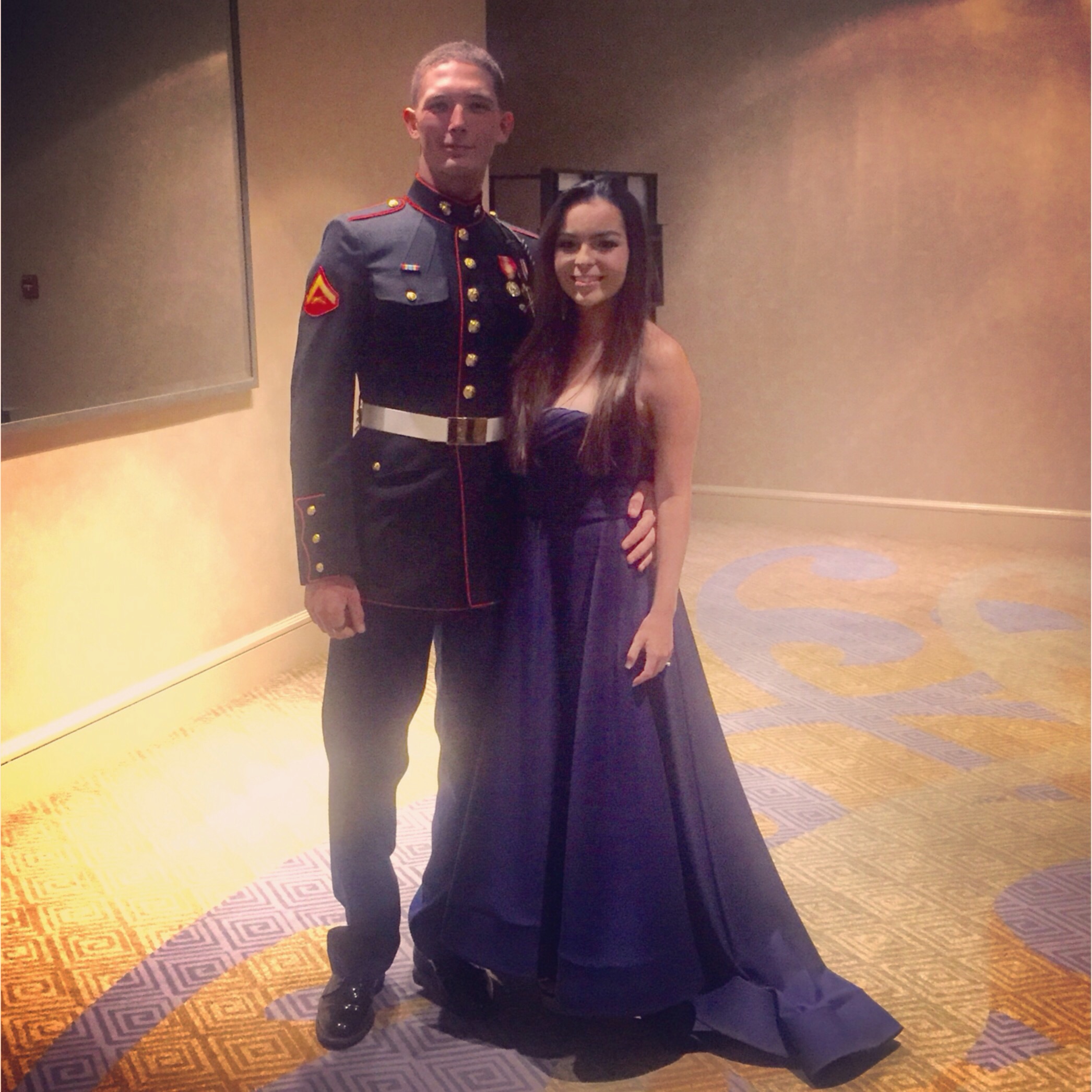 Morgan and Beau at the Marine Corps Ball.