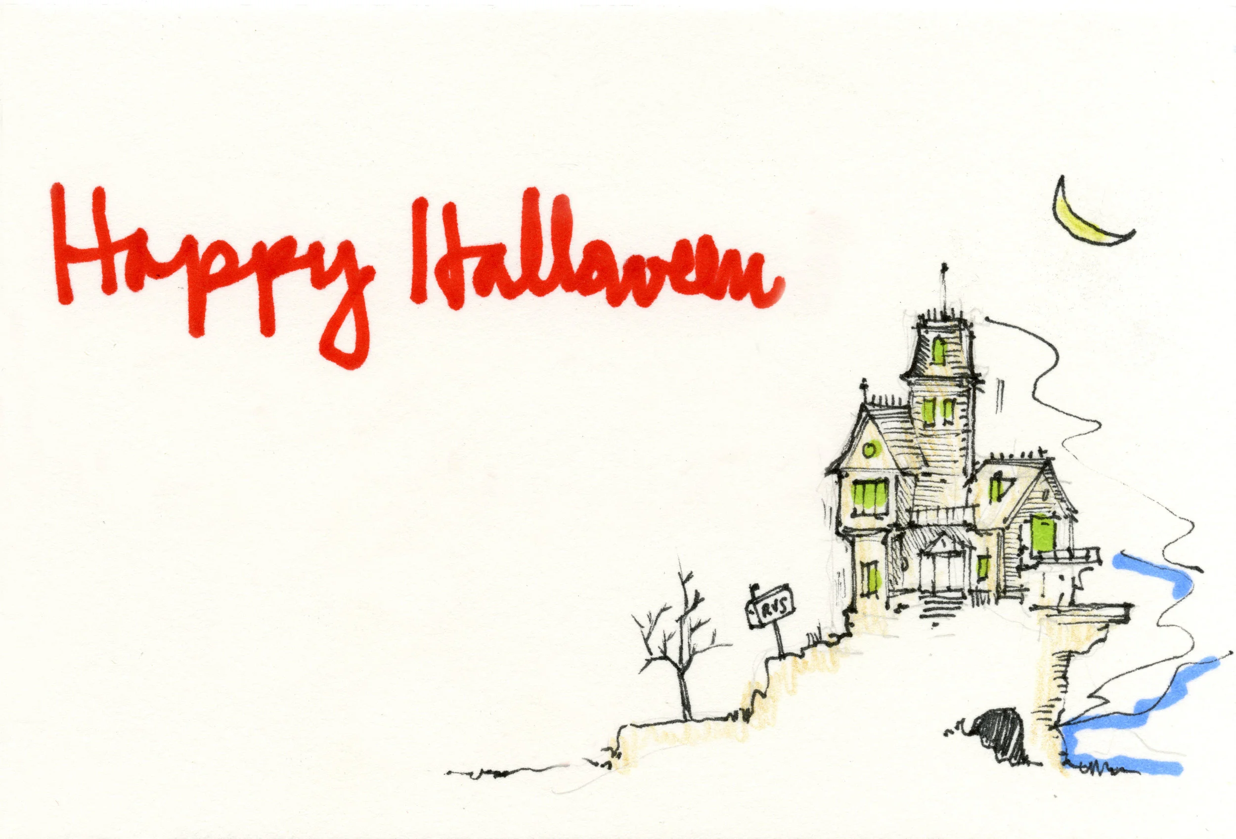 Card Five : The Haunted House