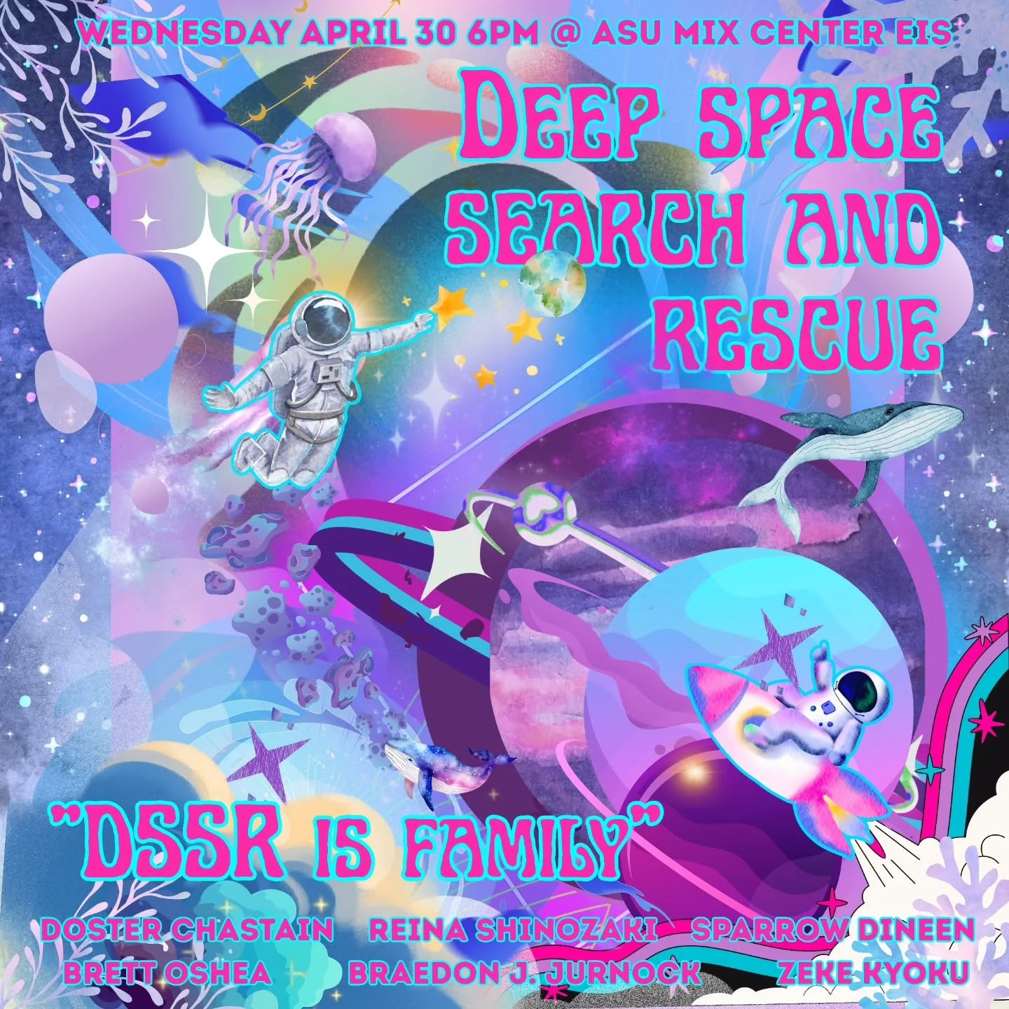 DEEP SPACE SEARCH AND RESCUE premieres this Wednesday! 
How it started --&gt; how it's going: mask making for our journey into Deep Space. I started crafting this headdress at @rachael_marshalls_art wonderful mask making workshop last weekend - it's 