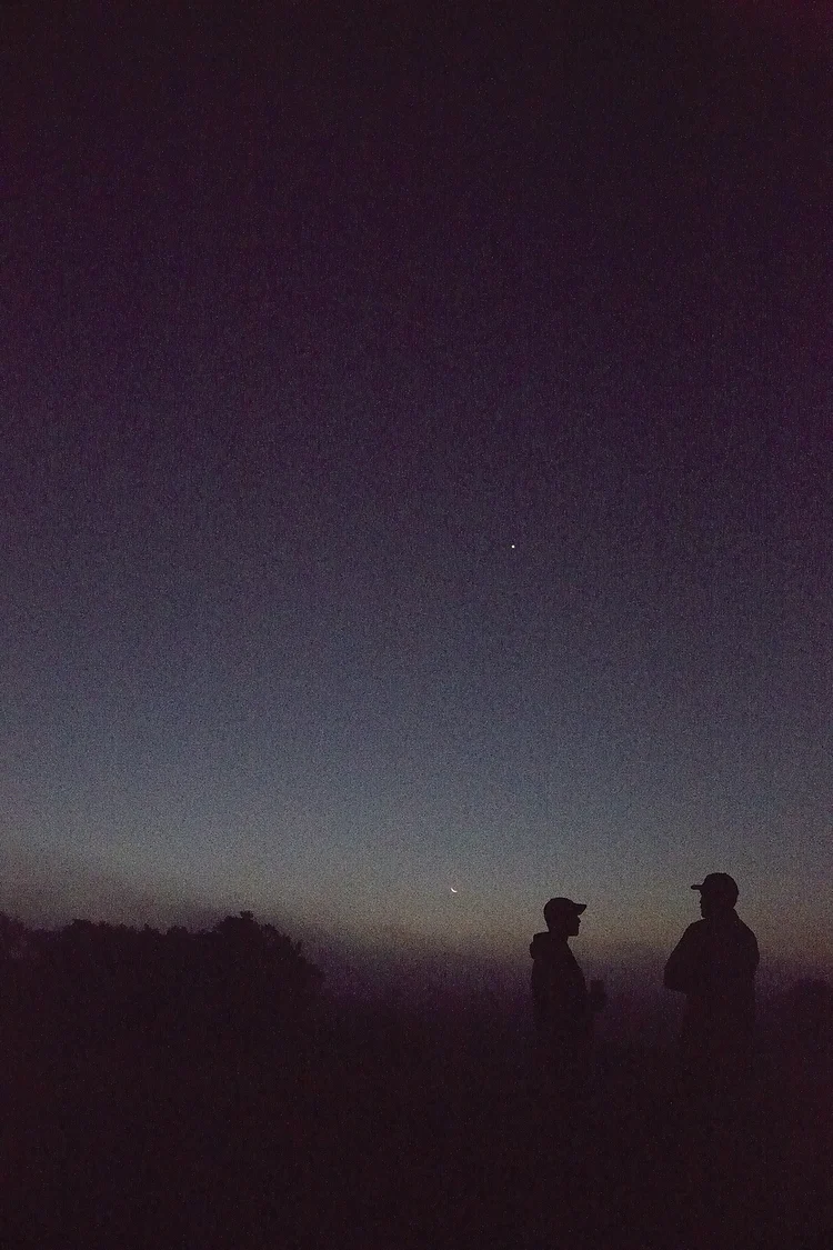 Adam to the left & i'm to the right.