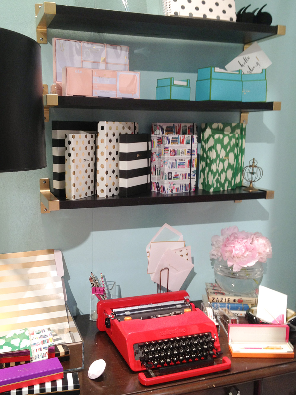 Such an inviting setting at the Kate Spade booth by Lifeguard Press
