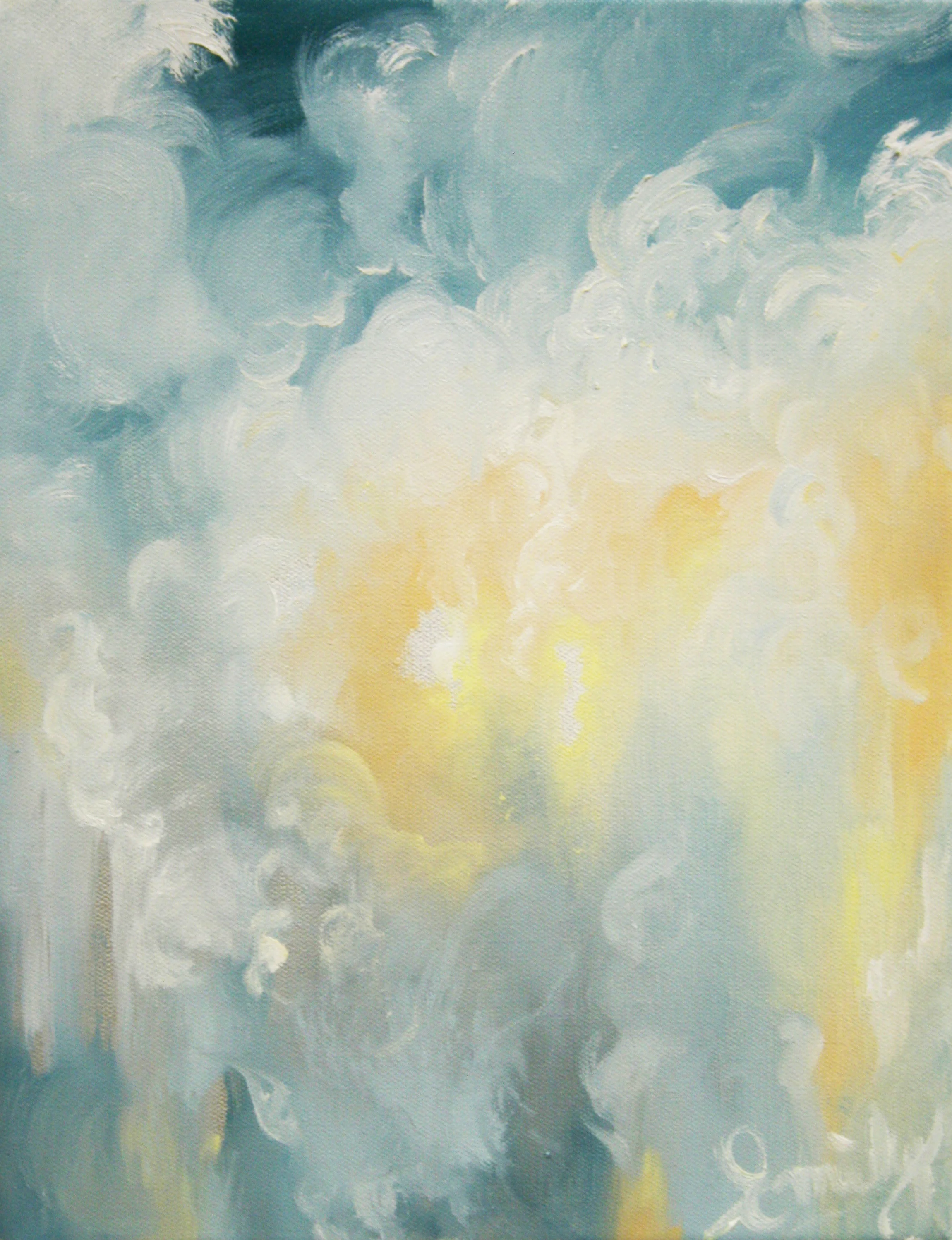 'Dawson Street Sunset', oil on canvas