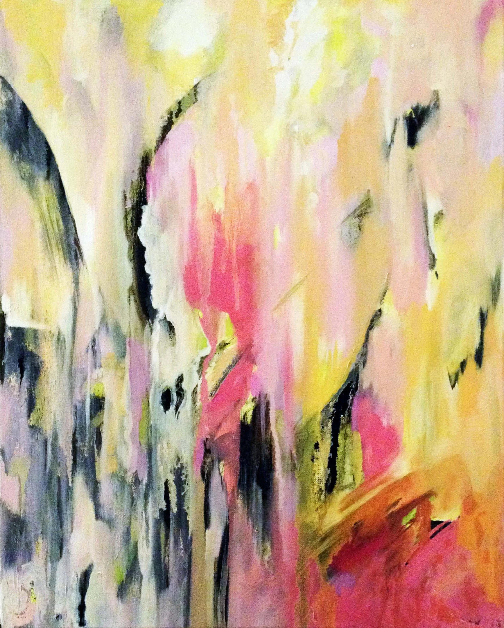 'Pink Jazz', oil on canvas - SOLD