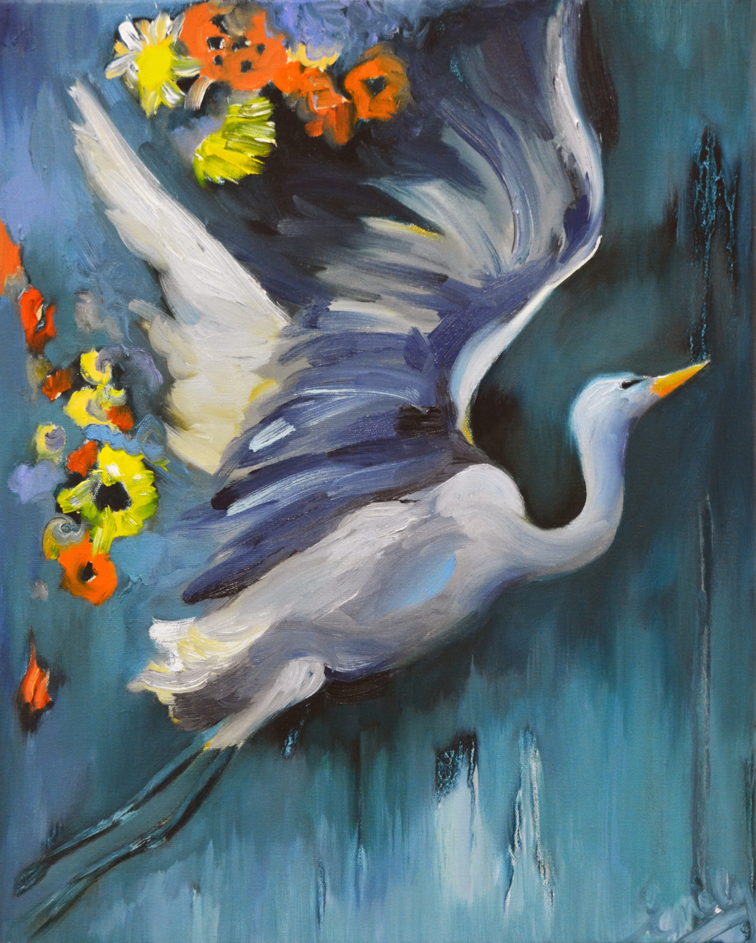 'Autumn Glory', oil on canvas