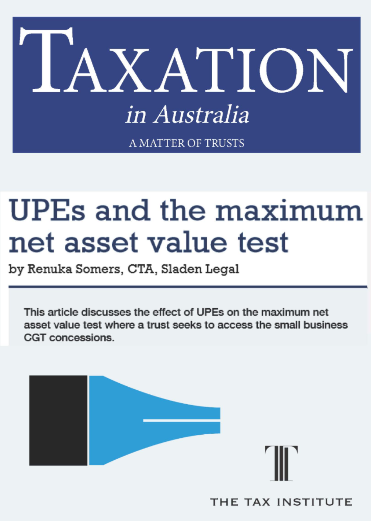 UPEs And The Maximum Net Asset Value Test