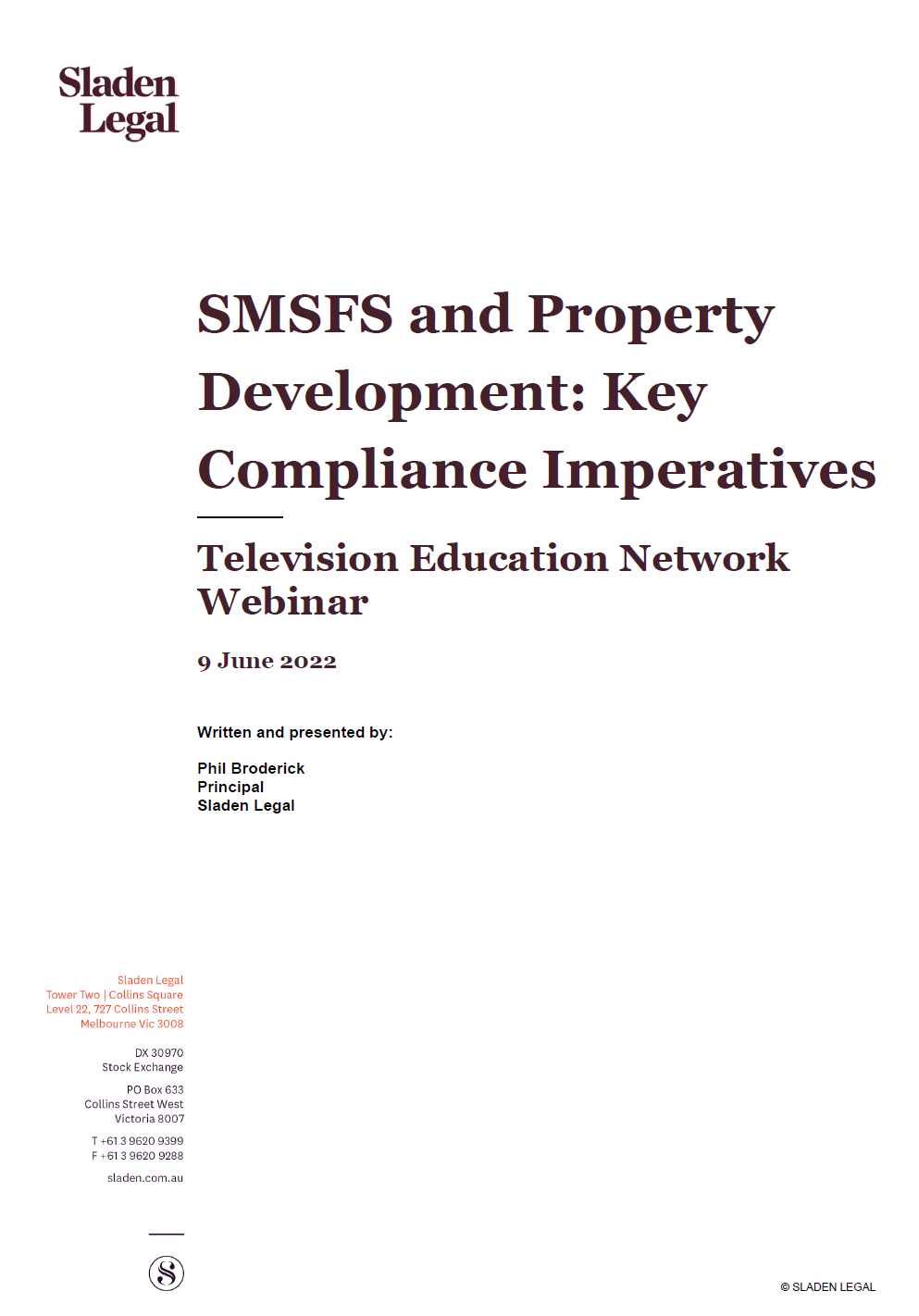 SMSFS And Property Development: Key Compliance Imperatives