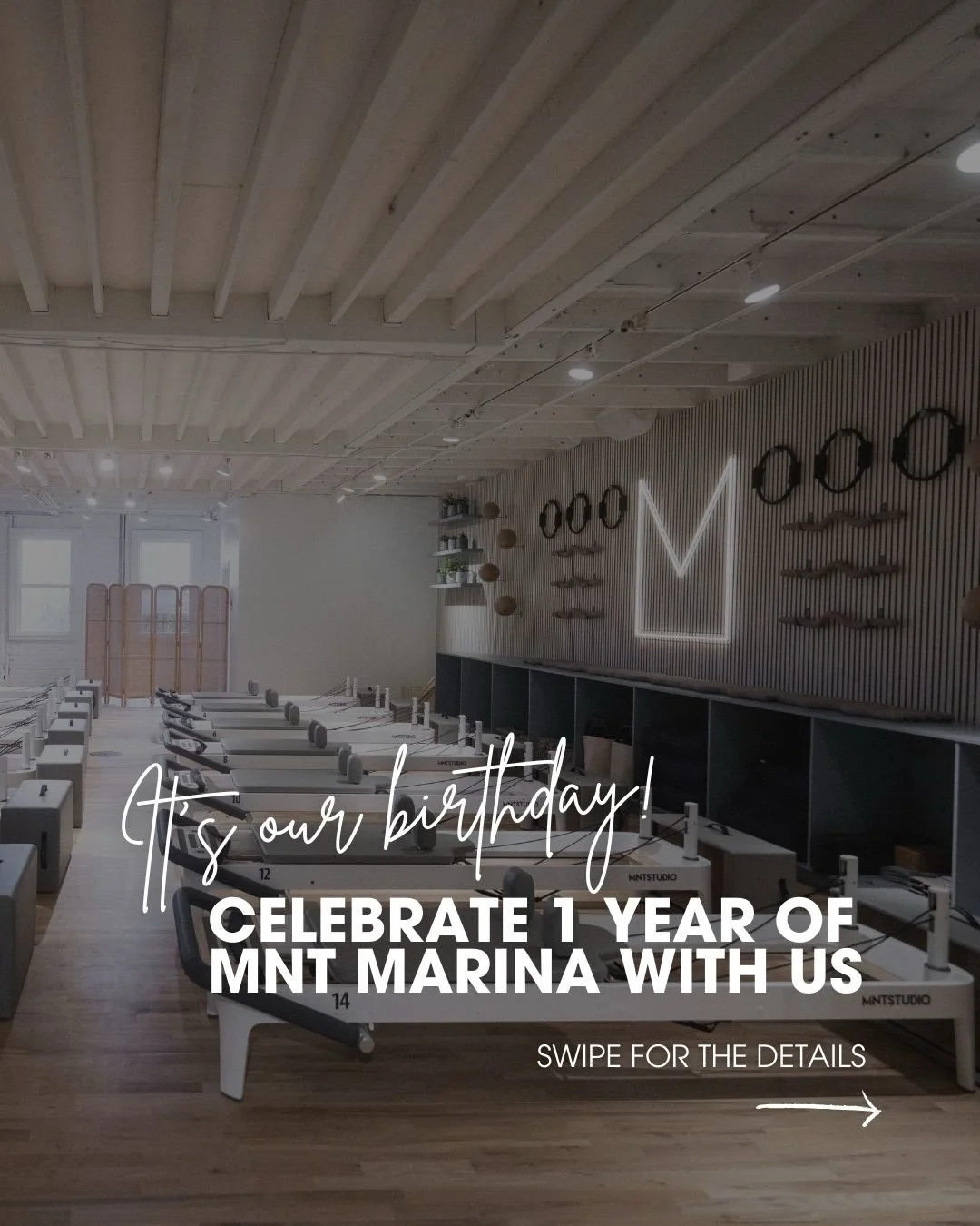 MNT Marina is turning ONE ✨

Comment BIRTHDAY to save your spot!

Thank you to our incredible community for an amazing first year in the Marina. We can&rsquo;t wait to celebrate with you all week!

San Francisco Pilates studio. Marina District fitnes