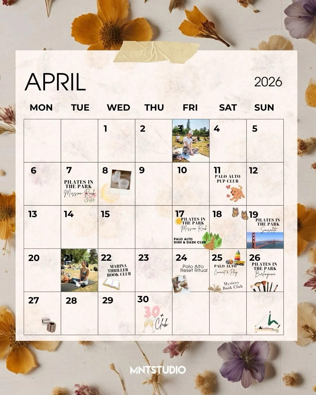 APRIL AT MNT 🌸
Longer days, fresh energy, and a full calendar of feel-good moments.

We&rsquo;re stepping into spring with uplifting classes, community events, and everything you need to reset, recharge, and bloom into your strongest self 🌿✨

Save 