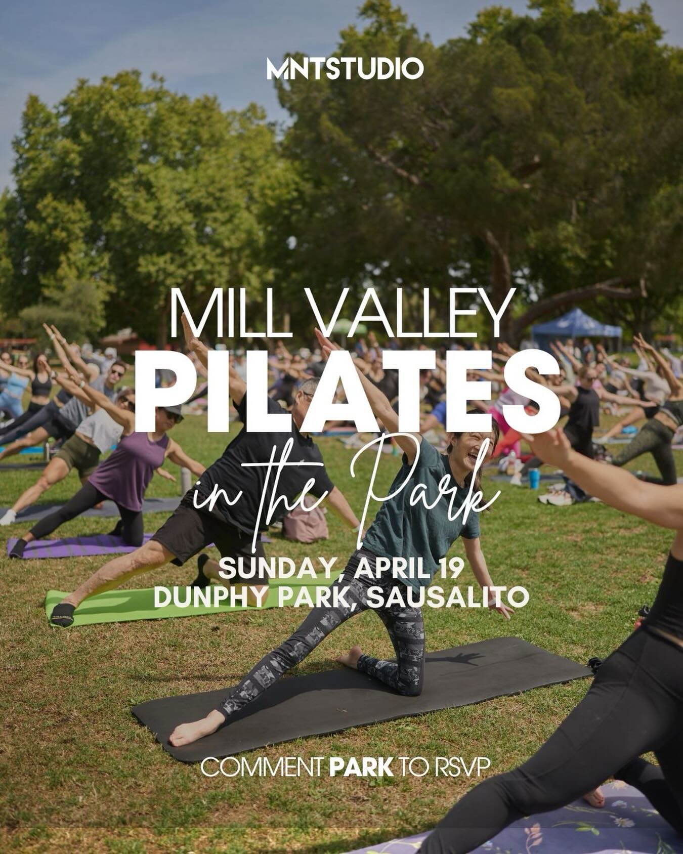 Pilates in the Park in Sausalito by the water, under the sun ☀️ 

Join us on Sunday, April 19 in Dunphy Park in Sausalito for a feel-good morning.

🧘&zwj;♀️ 50-minute MNT Mat Pilates class (all levels welcome)
💆&zwj;♀️ Massages by @fitwise.bodylab
