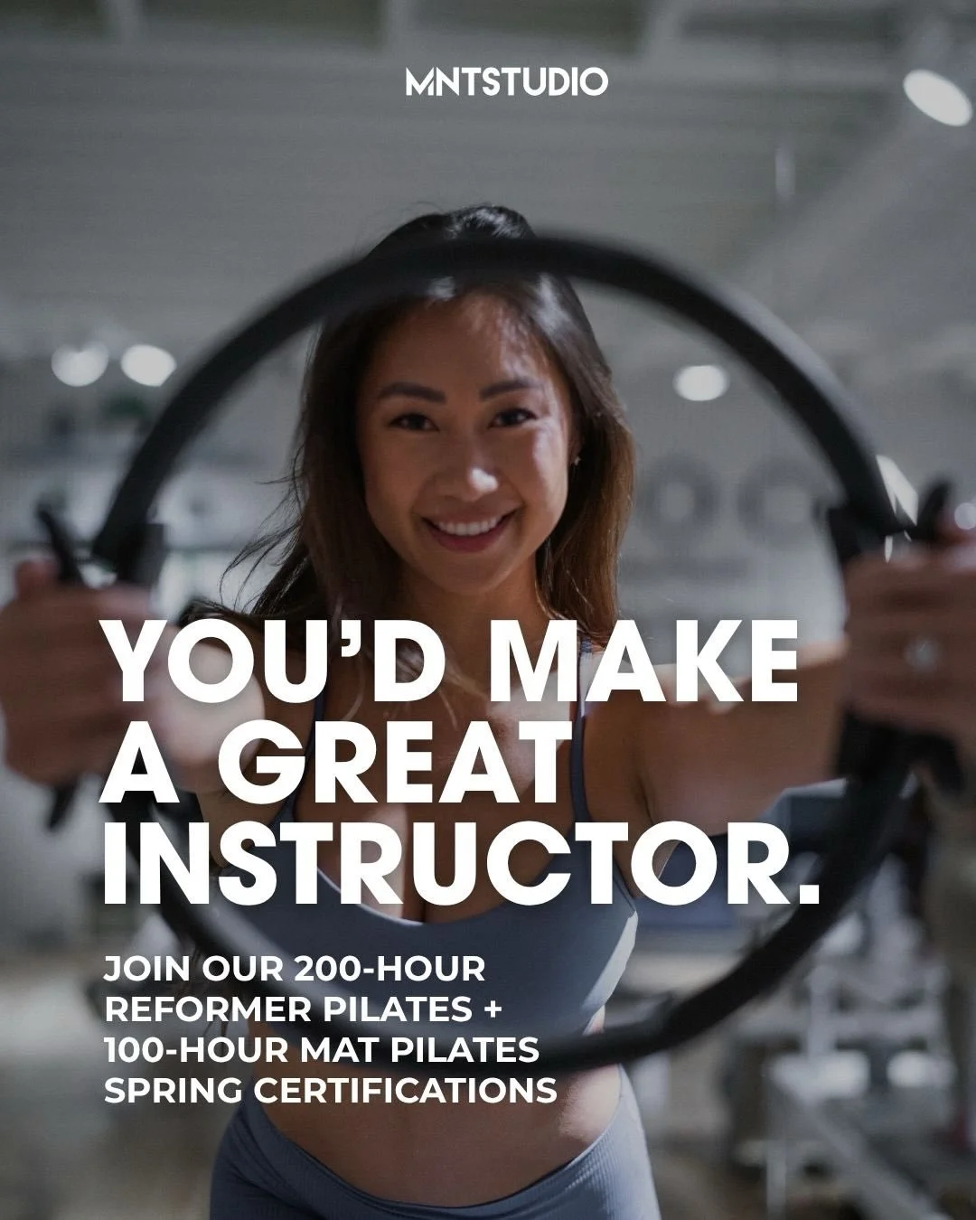 Ready to turn your love for Pilates into something bigger? This is your sign. ✨

Our 200-hour MNT Method Reformer Pilates Instructor Certification and 100-hour Mat Pilates Certifications are built for the future of Pilates education.

These programs 