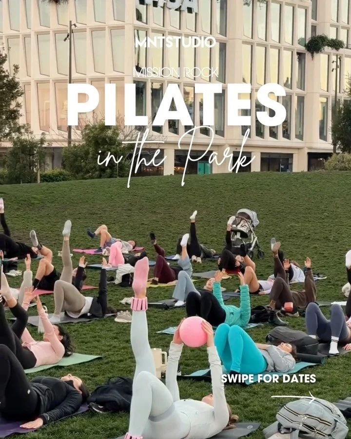 Your favorite waterfront workout is continuing 🌿☀️

FREE Pilates in the Park at China Basin Park in Mission Rock! New season, new dates, same unmatched energy

Don&rsquo;t miss your chance to move with the best community in SF 💙

Comment PARK to RS