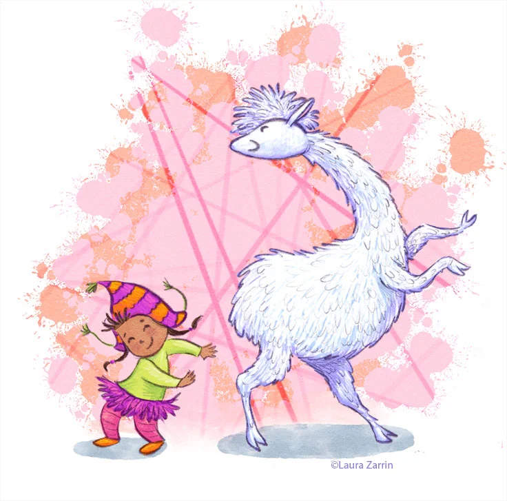 Dancing with my llama LauraZarrin.jpg