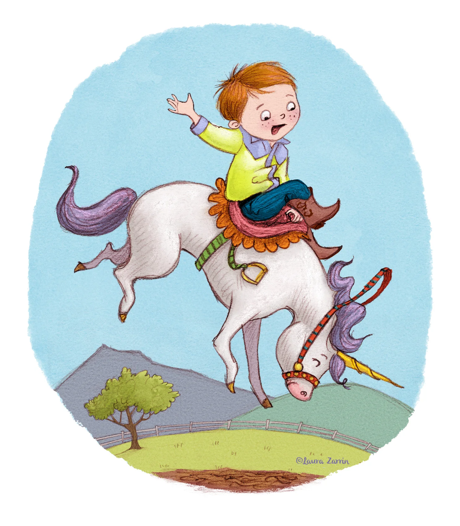 Unicorn Rodeo Ride Chapter Book — Laura Zarrin Children's Illustrator/Author