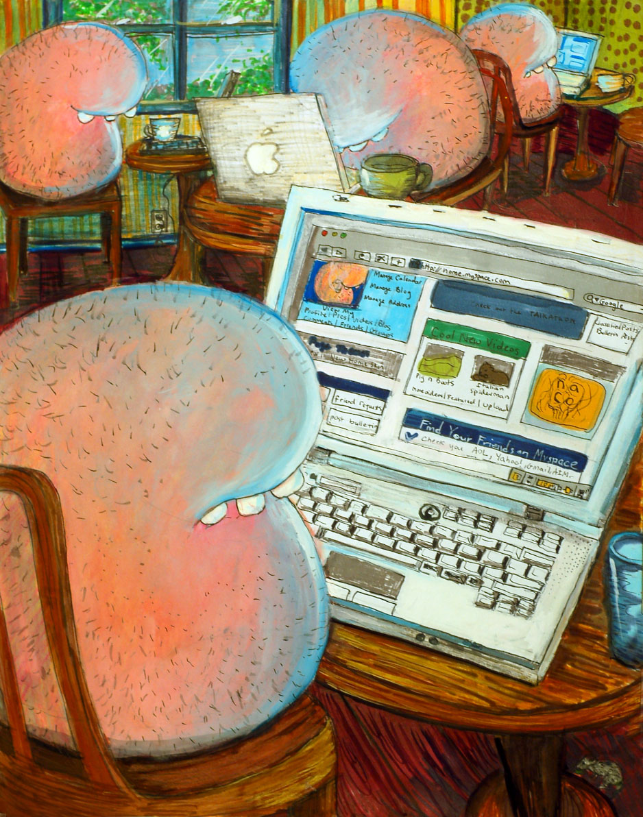 All my friends are on Myspace.