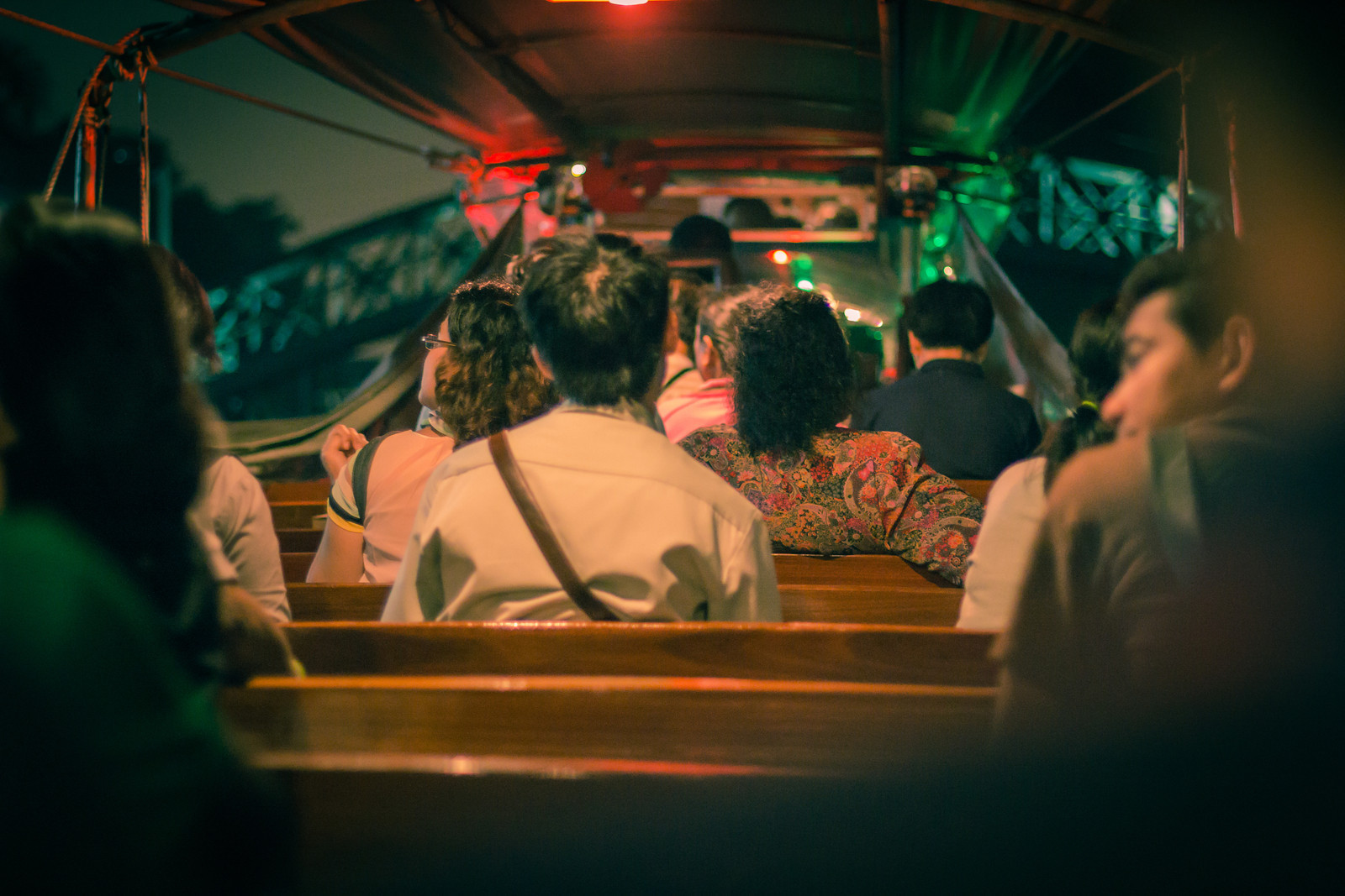 Inside the San Saeb Canal Boat